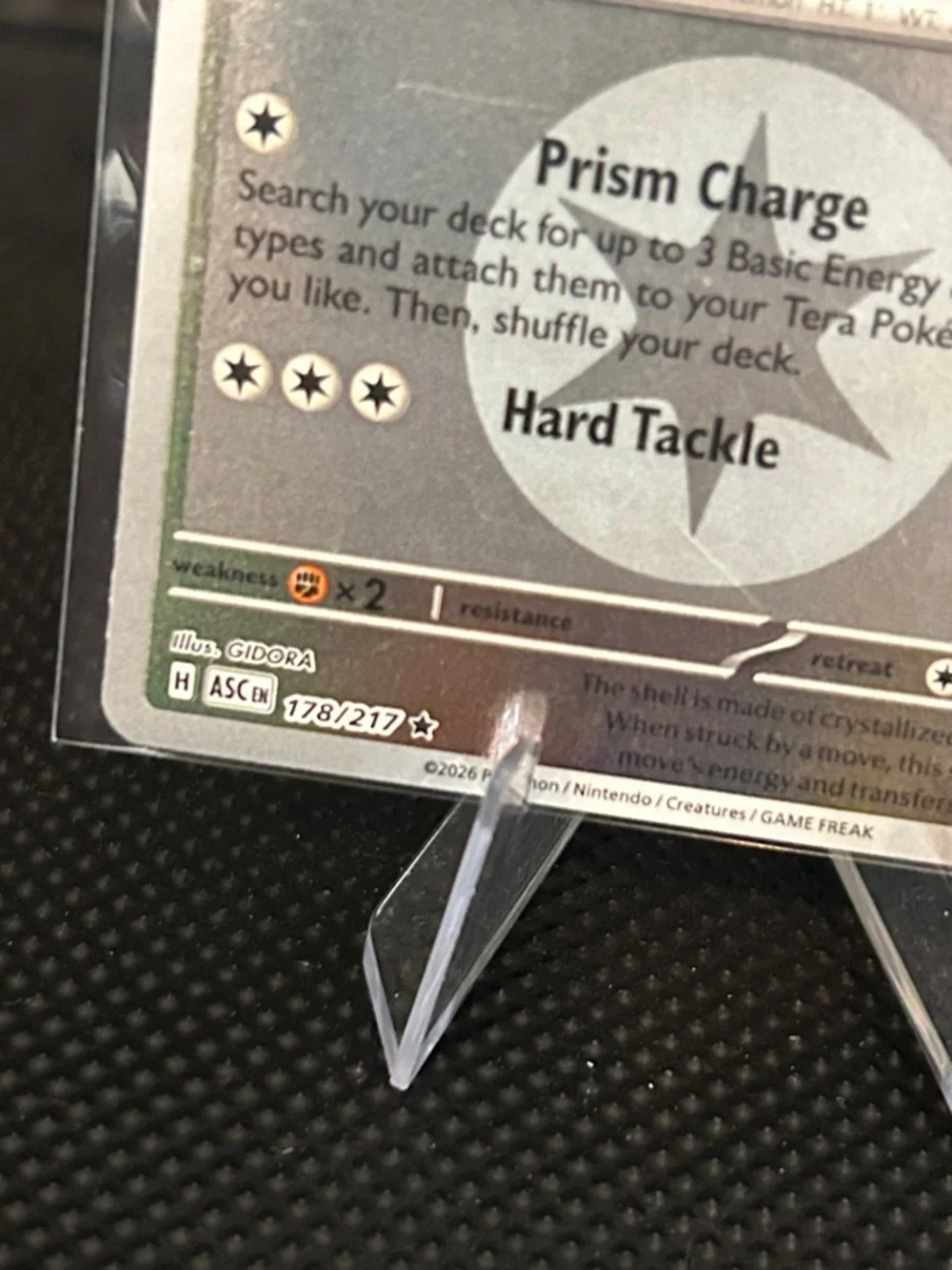 Pokémon‎ Terapagos 178/217 Reverse Holo Rare from Ascended Heroes Set M/NM